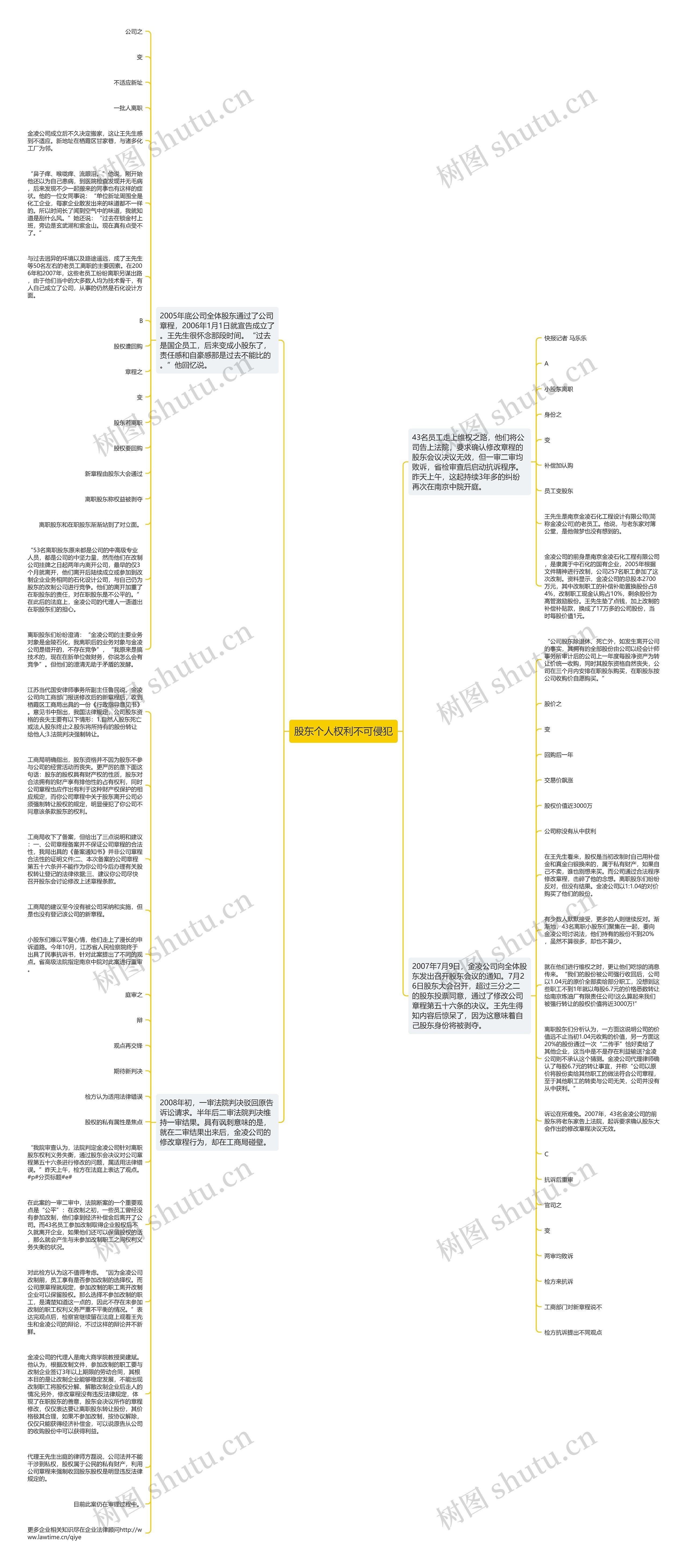 股东个人权利不可侵犯思维导图
