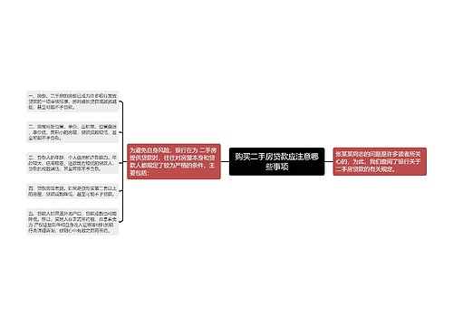 购买二手房贷款应注意哪些事项