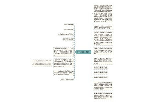  电子证据的时效性  