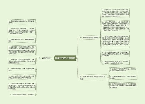 新房收房的注意事项