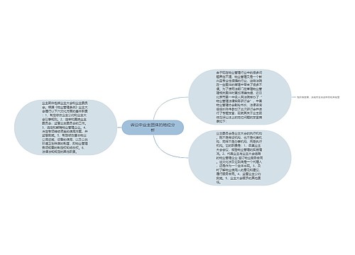 诉讼中业主团体的地位分析