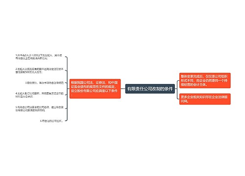 有限责任公司改制的条件