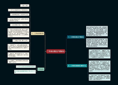 二手房交易过户费谁出