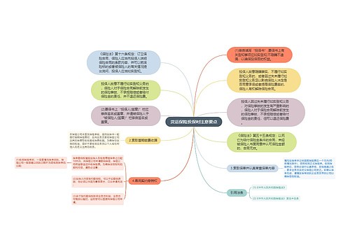 货运保险投保时注意要点