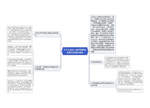 关于企业法人被吊销营业执照后的债务清偿