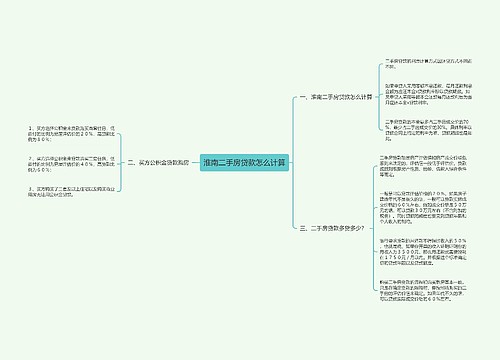 淮南二手房贷款怎么计算