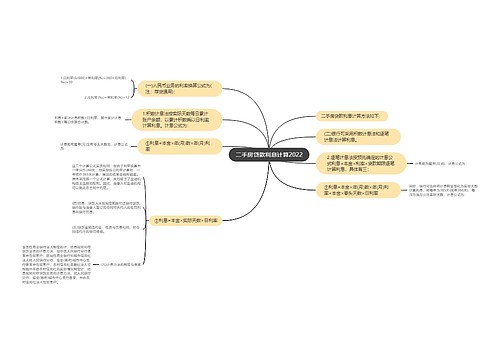二手房贷款利息计算2022