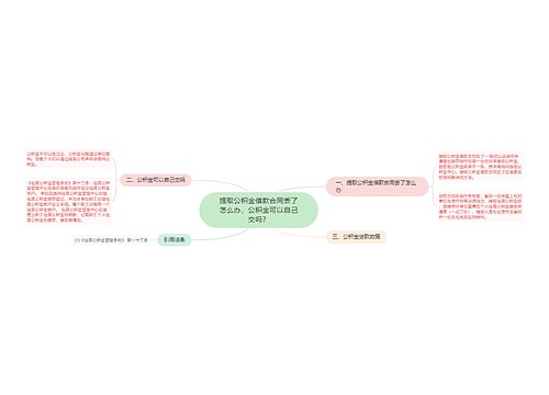 提取公积金借款合同丢了怎么办，公积金可以自己交吗？