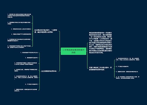 二手商品房按揭贷款操作流程