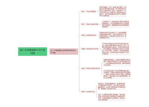 购二手房要留意六大产权问题