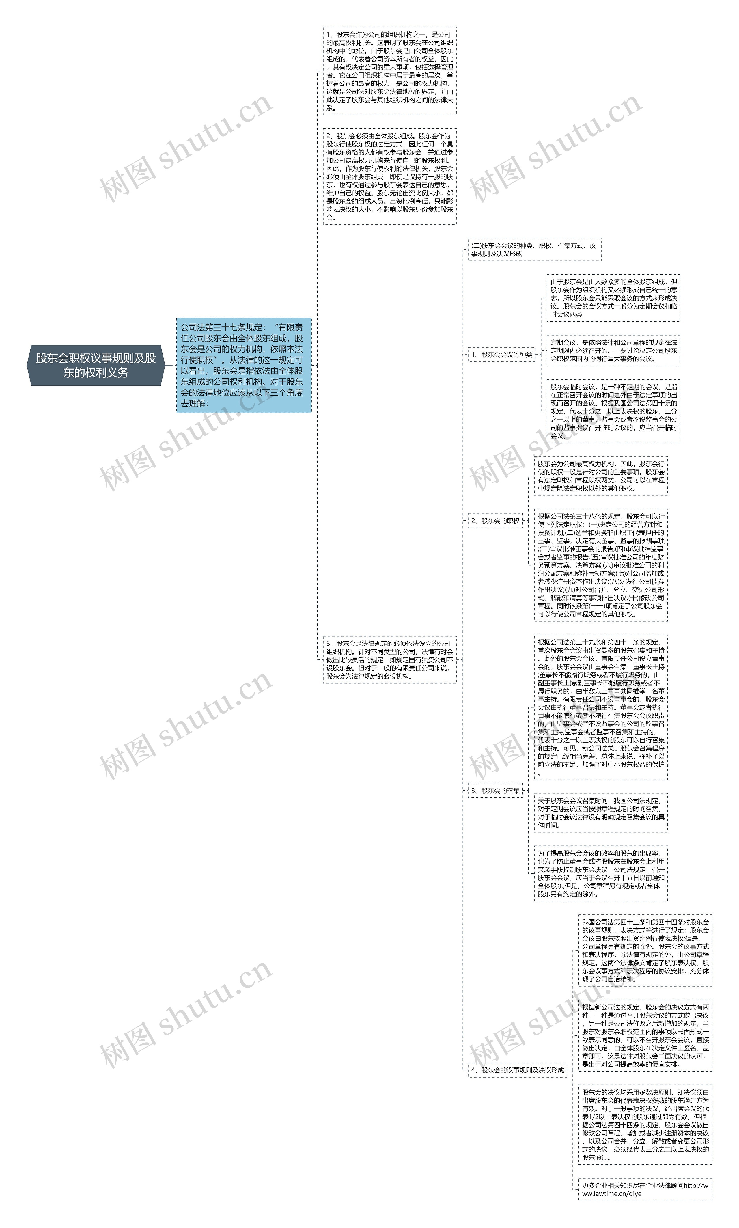 股东会职权议事规则及股东的权利义务