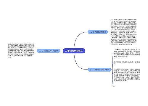 二手房费用有哪些