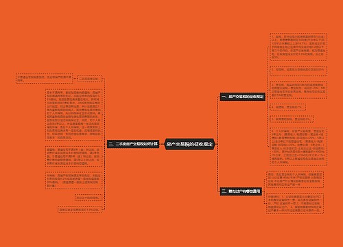 房产交易税的征收规定