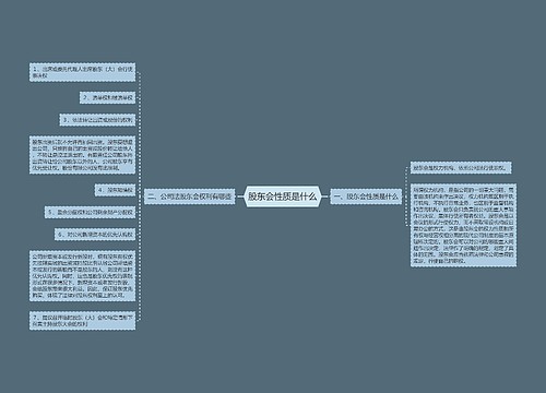 股东会性质是什么