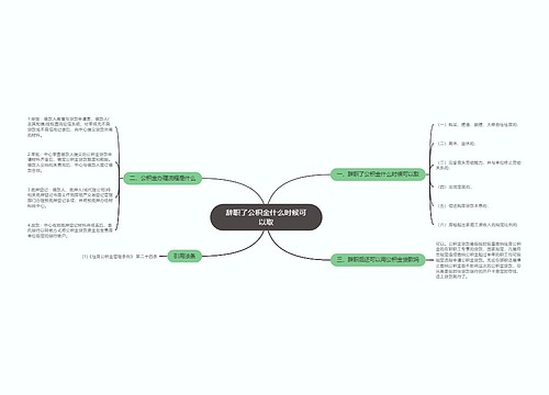 辞职了公积金什么时候可以取