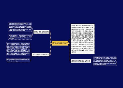 股东代表诉讼特征