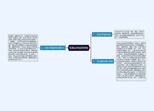 住房公积金的好处