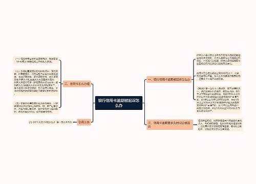 银行信用卡逾期被起诉怎么办