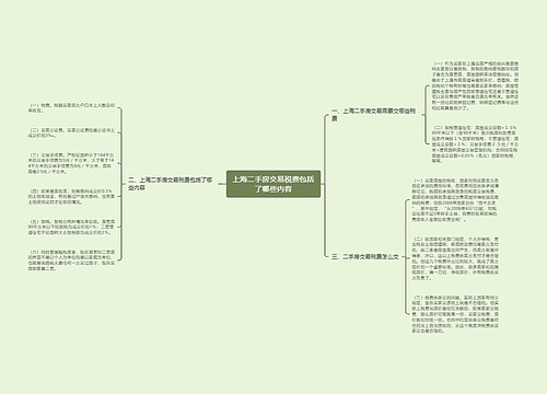 上海二手房交易税费包括了哪些内容