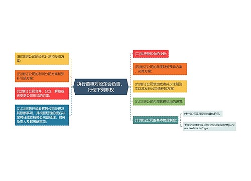 执行董事对股东会负责，行使下列职权