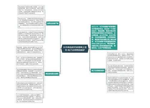 长沙商品房买卖需网上签约 电子合同密码保护