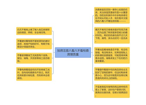 验房注意八看八不看检查房屋质量