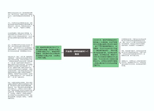 开放商一房两卖被判1+1赔偿