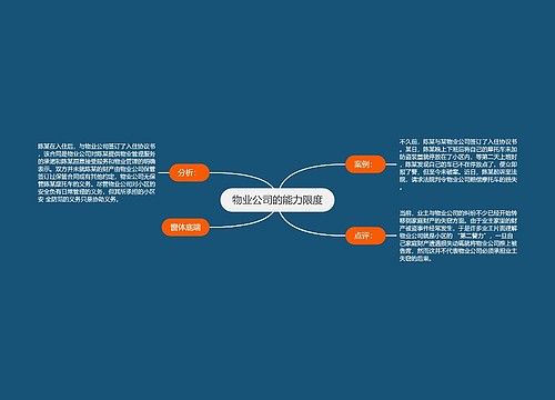 物业公司的能力限度