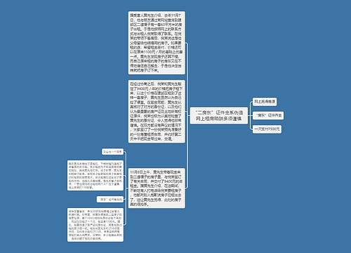 “二房东”证件全系伪造 网上租房陷阱多须谨慎