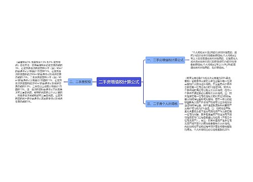 二手房增值税计算公式