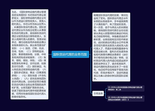 国际货运代理的业务范围  国际货运代理的业务范围