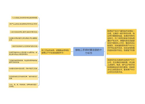 接收二手房时要注意的十个环节