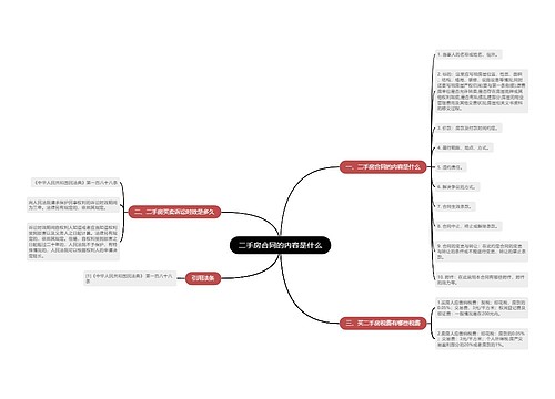 二手房合同的内容是什么