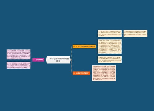 广州公租房申请条件需要哪些