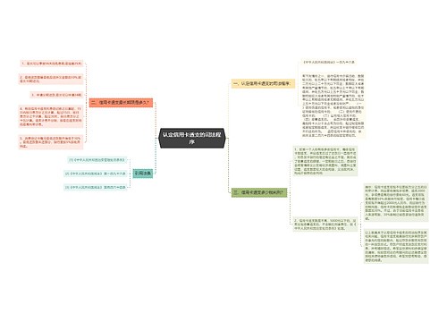 认定信用卡透支的司法程序