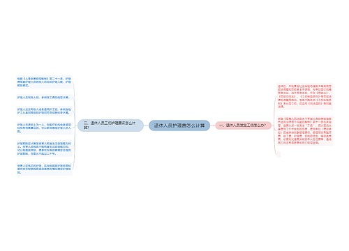 退休人员护理费怎么计算