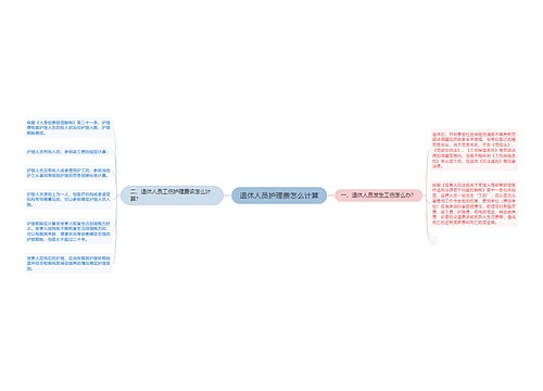 退休人员护理费怎么计算