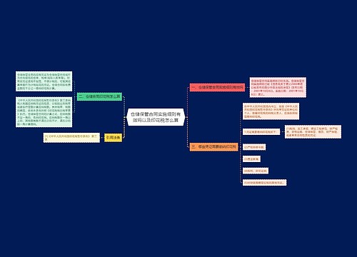 仓储保管合同实施细则有效吗以及印花税怎么算