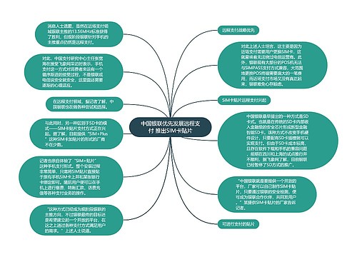 中国银联优先发展远程支付 推出SIM卡贴片