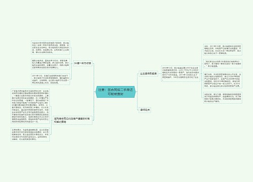 注意：签合同后二手房还可能被查封