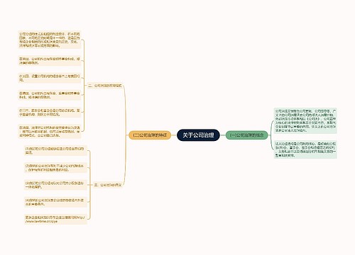 关于公司治理