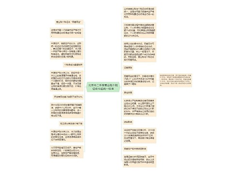 北京市二手房营业税个税征收今起统一标准