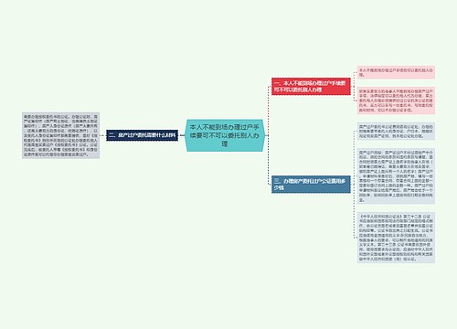 本人不能到场办理过户手续要可不可以委托别人办理