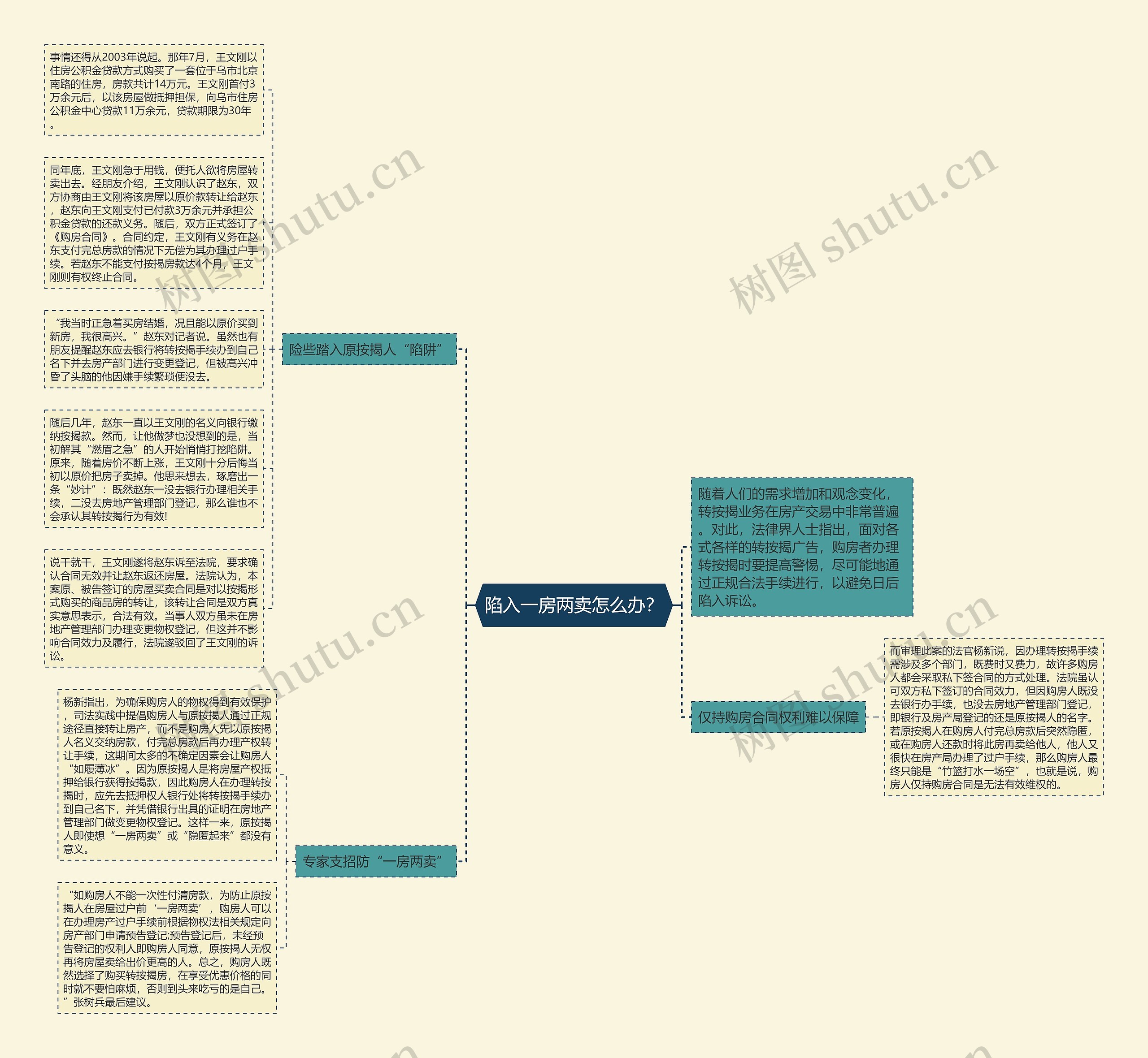 陷入一房两卖怎么办？思维导图