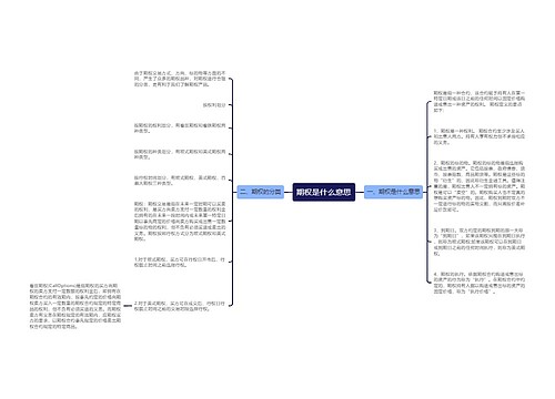 期权是什么意思