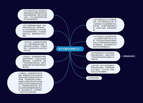 电子支票的优势是什么？