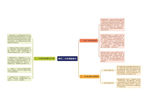 购买二手房地税谁交