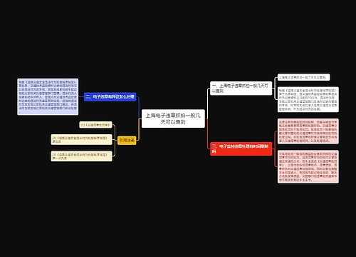 上海电子违章抓拍一般几天可以查到