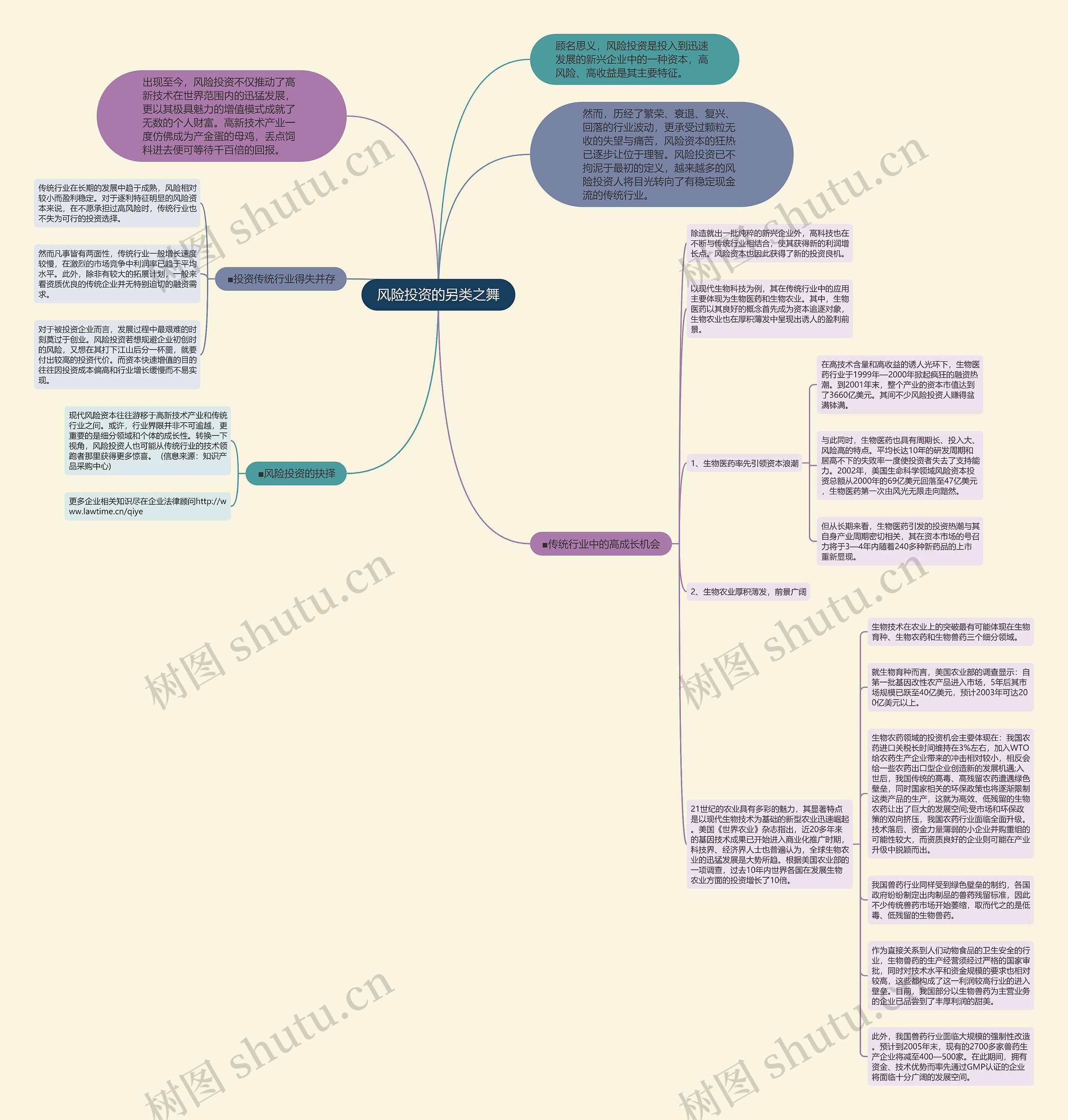 风险投资的另类之舞思维导图