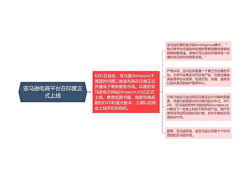 亚马逊电商平台在印度正式上线